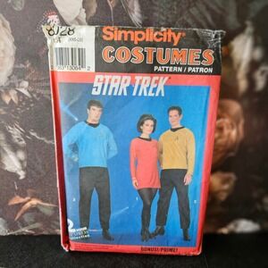 Vtg Simplicity Pattern #8028‎ STAR TREK - 1992 Sewing - Size A XXS-L